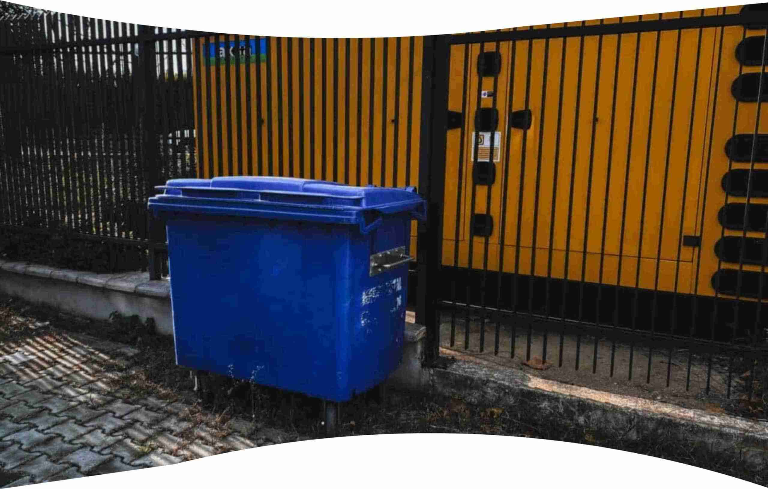 dumpster on the street